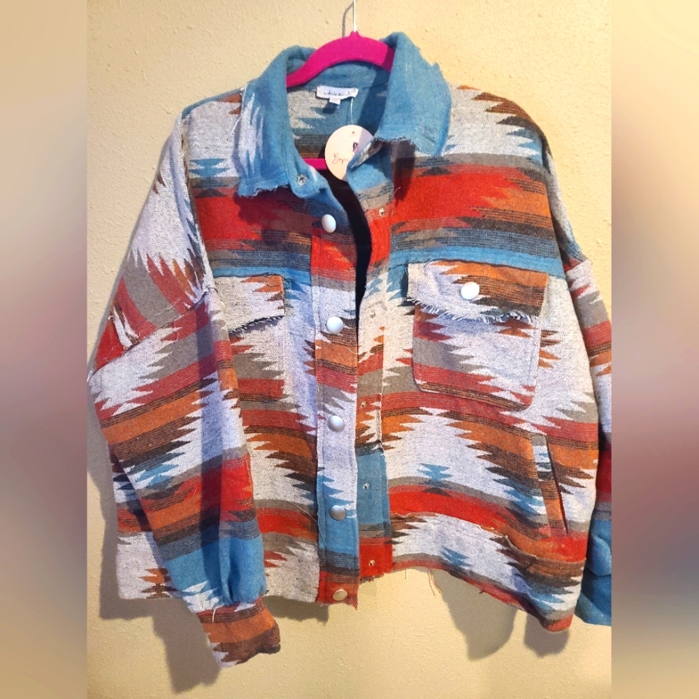 NWT White Birch Aztec Southwestern Jacket sz 1X